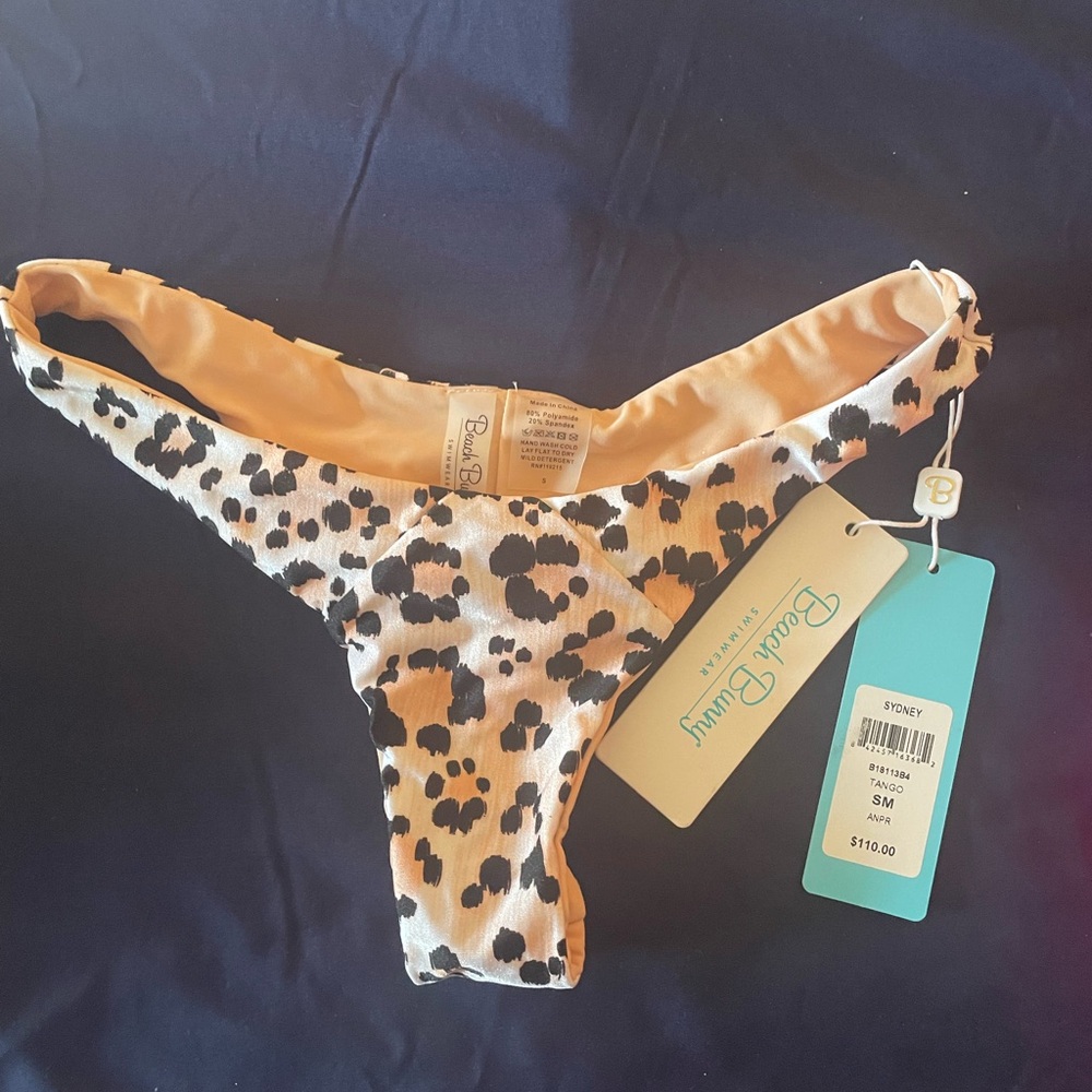 Beach bunny, bikini, bottom leopard new with tags